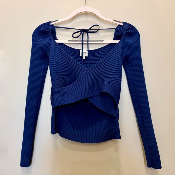 Cami NYC Sweaters - Cami NYC Ribbed Criss-Cross Sweater Size Small